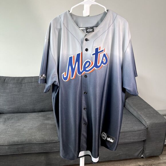 Majestic New York Mets MLB Baseball Jersey Size XL Gray Genuine Merchandise - Picture 1 of 12